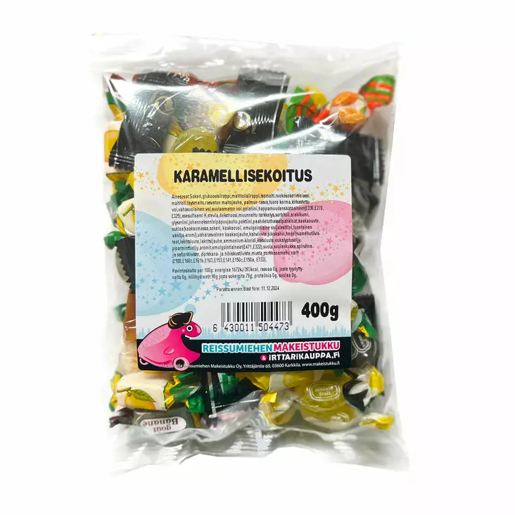 Karamelliisekoitus 400g - Reissumiehen Karkkipussit - 4010 - 3