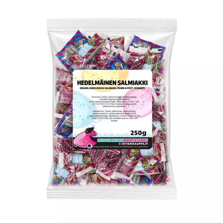 Hedelmäinen Salmiakki 250g - Reissumiehen Karkkipussit - 2010 - 5