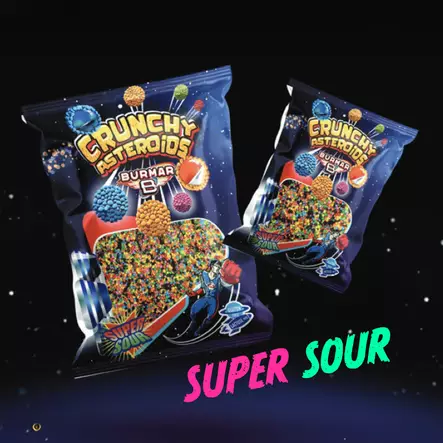 Crunchy Asteroids Disco 80 g - Karkkipussit - 100531 - 4