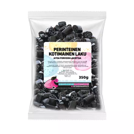 Perinteinen Kotimainen Laku 350g - Reissumiehen Karkkipussit - 5001 - 5