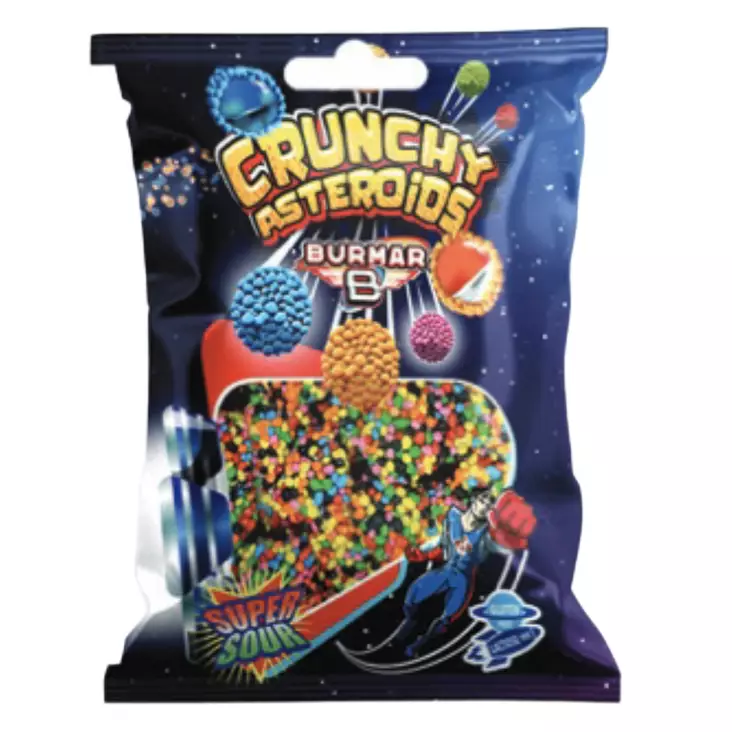 Crunchy Asteroids Disco 80 g - Karkkipussit - 100531 - 1