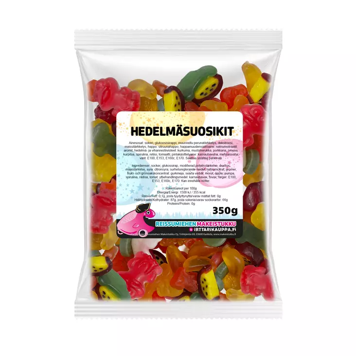 Hedelmäsuosikit 350g - Reissumiehen Karkkipussit - 1021 - 5