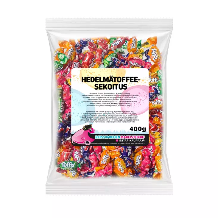 Hedelmätoffeesekoitus 400g - Reissumiehen Karkkipussit - 4011 - 2