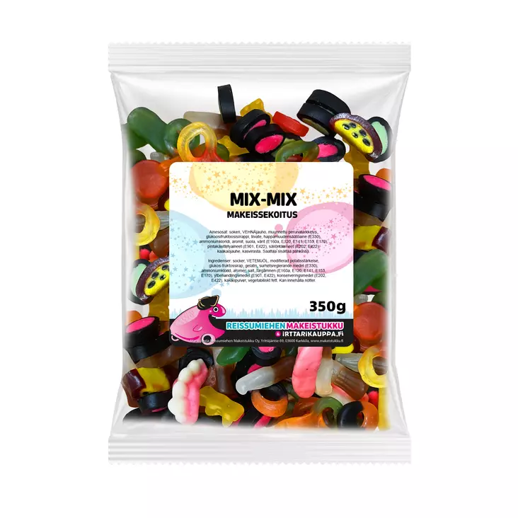 Mix-Mix Makeissekoitus 350g - Reissumiehen Karkkipussit - 7501 - 4