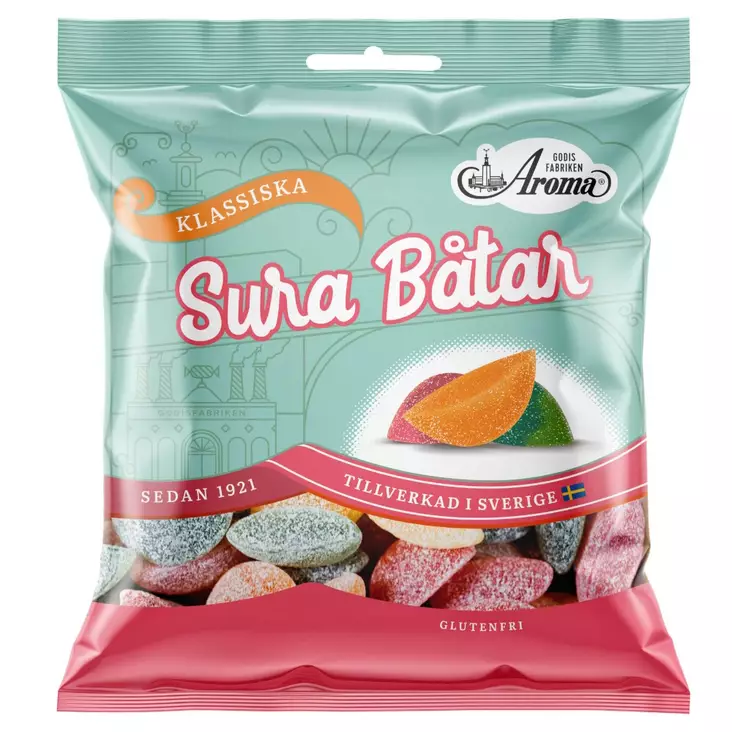 Aroma Sura Båtar 80g - Karkkipussit - 100332 - 1