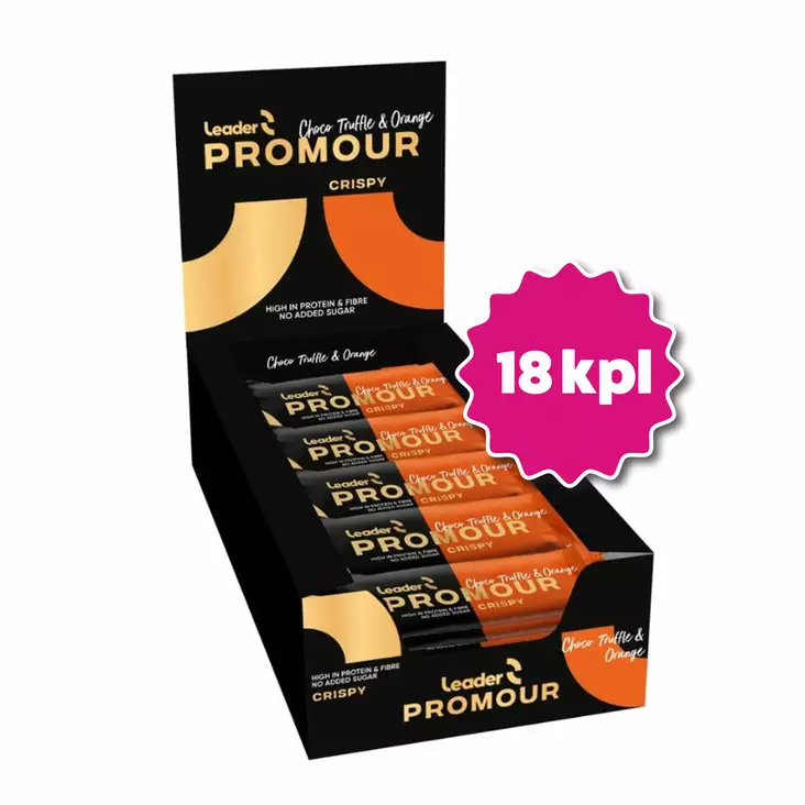 Promour Choco Tryffle & Orange 45g x 18 - Urheiluravinteet - 100102 - 2