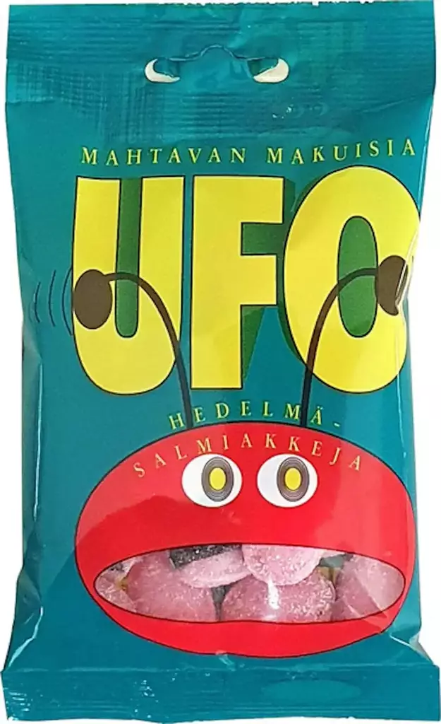 Ufo Hedelmä-Salmiakki 60g - Karkkipussit - 9873 - 1