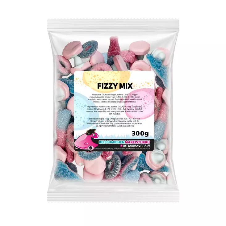 Fizzy Mix 300g - Reissumiehen Karkkipussit - 7533 - 6