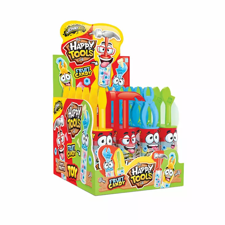 Johny Bee Happy Tools 24 x 10g - Karkkipakkaukset - 100033 - 1