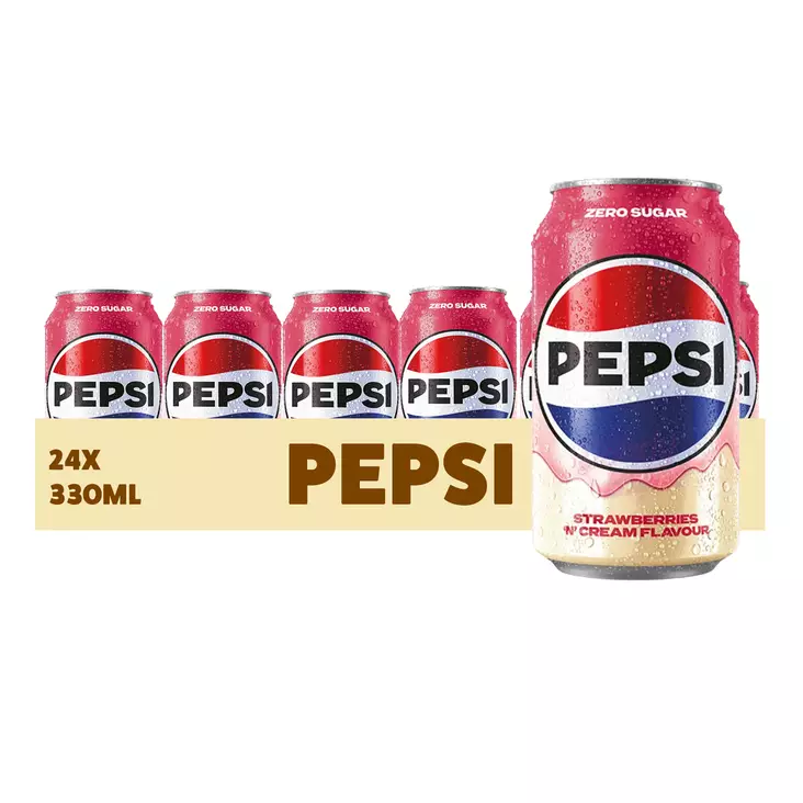 Pepsi Strawberries 'n' Cream 330ml - Limsat - 100394 - 1