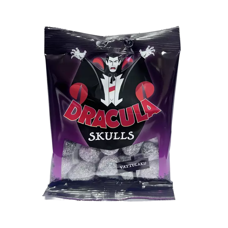 Dracula Skulls Vattulaku 65g - Karkkipussit - 100554 - 1
