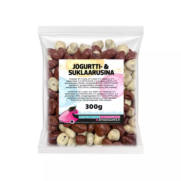 Jogurtti- & Suklaarusina 300g - Reissumiehen Karkkipussit - 7514 - 2
