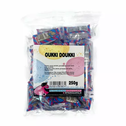 Oukki Doukki 250g - Reissumiehen Karkkipussit - 2005 - 4