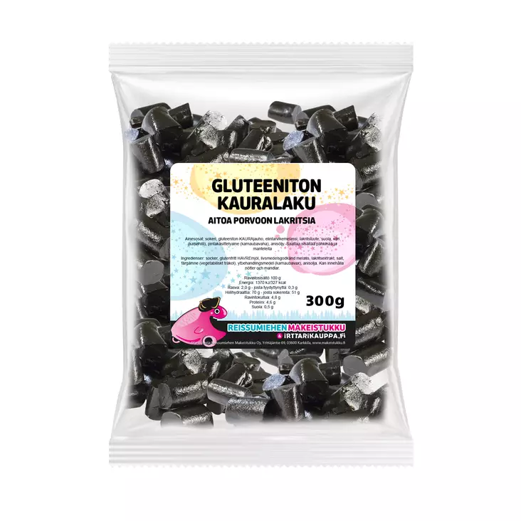 Gluteeniton Kauralaku 300g - Reissumiehen Karkkipussit - 5025 - 5