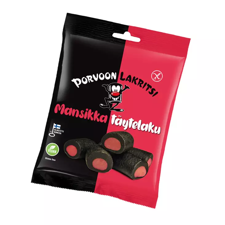 Gluteeniton Mansikka täytelaku 150g - Karkkipussit - 100585 - 1