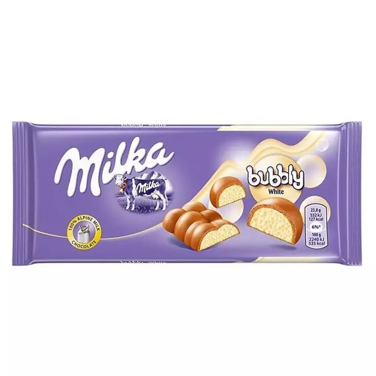 Milka Bubbly White 95 g - Suklaapatukat - 100325 - 1