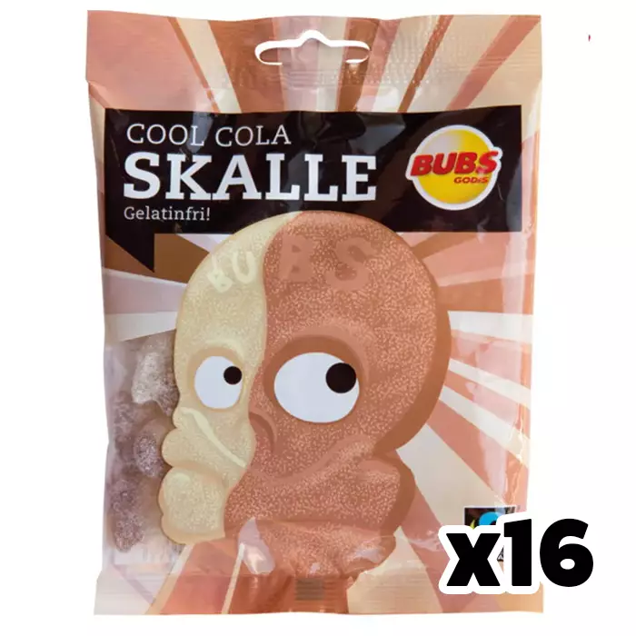 Bubs Cool Cola Skalle 90g - Karkkipussit - 100396 - 1