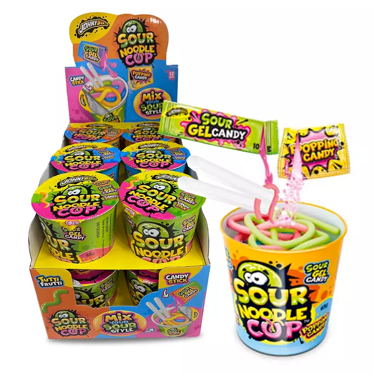 Candy Noodle Cup Sour 55g - Karkkipakkaukset - 100296 - 1