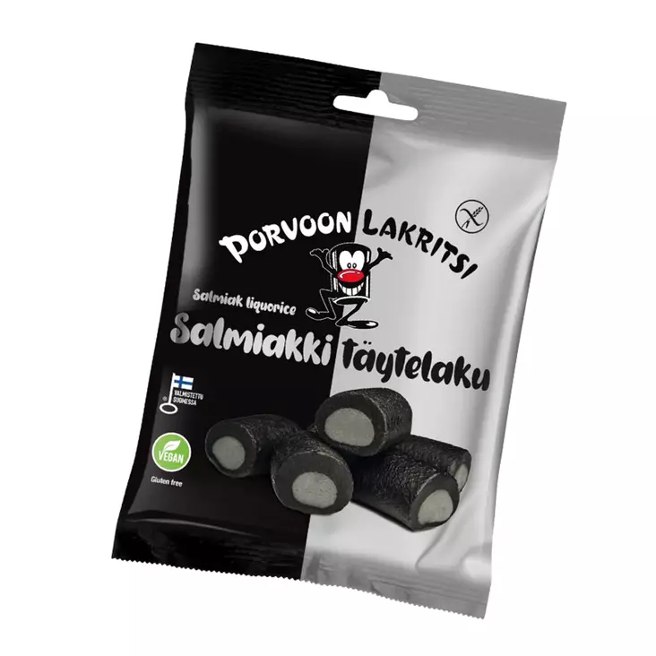 Gluteeniton Salmiakki täytelaku 150g - Karkkipussit - 100586 - 1