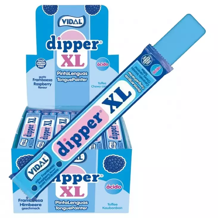 Vidal Dipper XL Blue Rasberry 10,5g - Karkkipakkaukset - 100526 - 1
