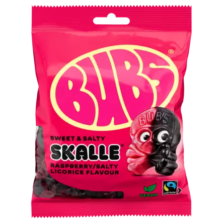 Bubs Hallon/Lakrits Skalle 190 g - Karkkipussit - 100398 - 3
