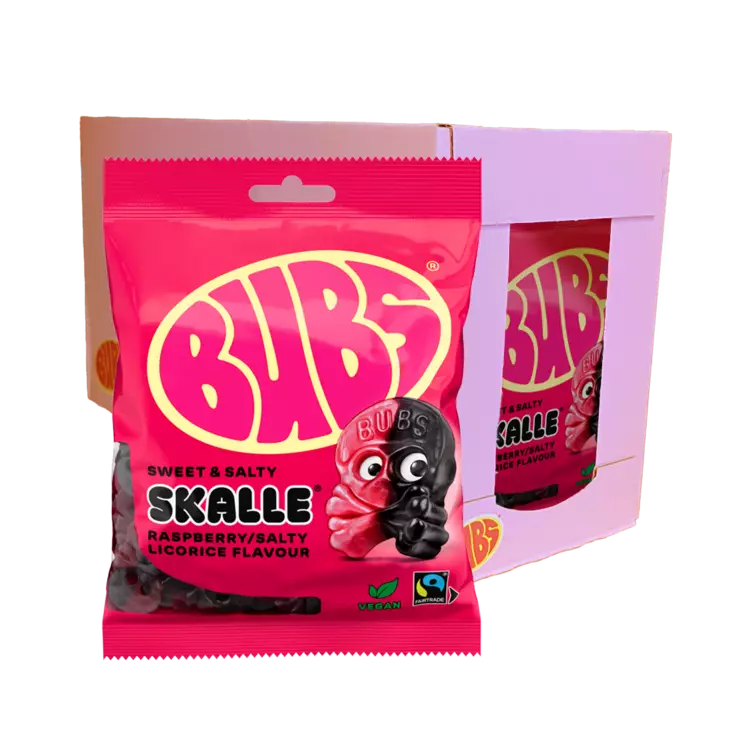 Bubs Hallon/Lakrits Skalle 90g - Karkkipussit - 100368 - 2