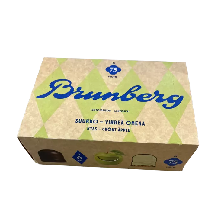 Brunberg Vihreä Omena Suukko 6 kpl - Karkkipakkaukset - 9001OM - 1